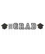Graduation 2024 Black &amp; White Staked Yard Signs, 7 Pieces, by Way To Cel... - $364.28 MXN