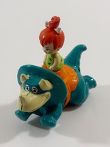 Vtg 1991 Accents Pebbles Riding  Dino Racer  Toy Figure FLINTSTONES - $6.92