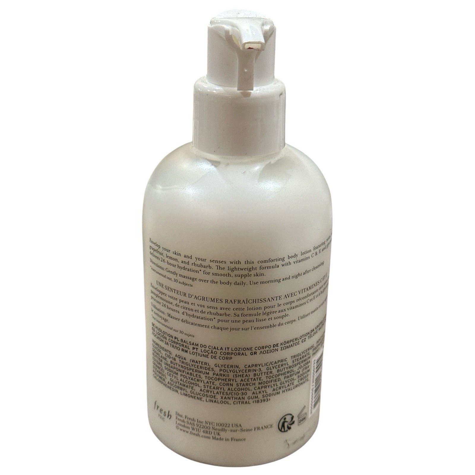 Fresh Hesperides Grapefruit Body Lotion With Citrus Extracts 10oz Moisturizing Item image 2