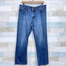 Seven7 Straight Leg Jeans Blue Dark Wash 5 Pocket Denim Mens 34x28 - £19.43 GBP