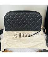 HOBO Cole Quilted Leather Clutch Bag, Classic Chic Party Bag, Black, NWT - $139.46 CAD