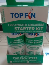 2-pack TOP FIN Water Conditioner and resistant nitrifying bacteria start 1oz ea - £8.19 GBP
