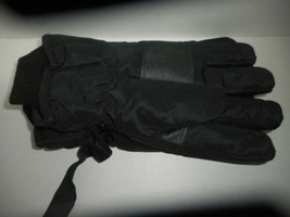 RW Rugged Wear Mens Ski Gloves Color Black Size XL Waterproof Foam Lining - £12.89 GBP