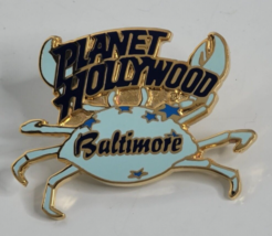 Planet Hollywood Baltimore Maryland Blue Crab Souvenir Lapel Hat Pin - £7.04 GBP