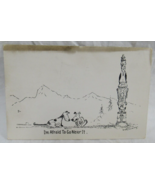 1948 Comic Postcard Wm Standing Native American Artist Im Afraid To Go N... - $56.09 MXN
