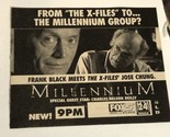 Millennium Tv Guide Print Ad Charles Nelson Riley Lance Henriksen TPA15 - £4.66 GBP