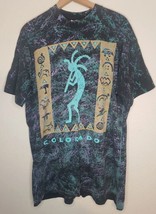 vtg 90s KOKOPELLI ALL OVER SPLATTER DEITY XL COLORADO AZTEC SOUTHWESTERN... - £25.74 GBP