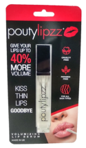 NEW POUTYLIPZZ Clear 0.17 Oz Volumizing PLUMPING LIP SERUM Cruelty/Parab... - $14.73