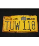 Vintage 1956 California  License Tag Plate - $1,115.49 MXN