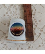 Souvenir Porcelain Thimble from Dallas Texas FREE US SHIPPING - £9.60 GBP