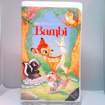VHS Bambi 1989 Walt Disney Classics Black Diamond Edition Complete Clamshell - £5.20 GBP