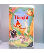 VHS Bambi 1989 Walt Disney Classics Black Diamond Edition Complete Clams... - £5.17 GBP