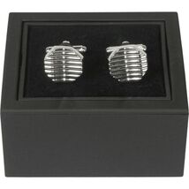 Mens Cufflinks by Vitorofolo Use for French Cuff Shirt V29-3 Silver Plated image 2