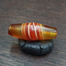 Antique Yemeni Agate Natural Eye Agate Bead very unique Pattern #6 - £92.52 GBP