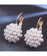 PEARL CLUSTER KOREAN FASHION WOMEN COSTUME EAR CLIPS - $9.99