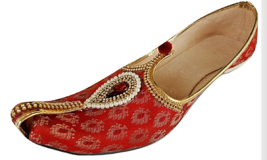 Mens Jutti Mojari Khussa ethnic Wedding Flat Shoes US size 8-12 Set-1 Pearl - £25.33 GBP