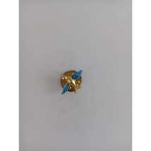 Vintage Bluebird Of Happiness Gold Tone Lapel Hat Pin - £8.06 GBP