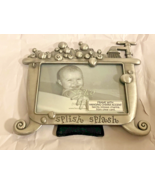 Fetco Splish Splash Photo Picture Frame Pewter Bubble Bath Infant Baby 5... - $14.25