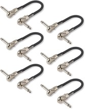 Dunlop Mxr 6&quot; Right Angle Pancake Guitar Patch Cables, 6, For Effects Pedals - $47.93