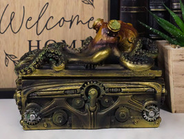 Steampunk Octopus Kraken Soldier On Pirate Treasure Chest Jewelry Box Fi... - £26.73 GBP