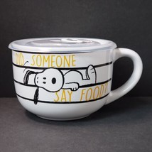 Peanuts Worldwide 2019 Snoopy Did Someone Say Food? 24 oz. Soup Mug with... - £15.82 GBP