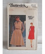 Butterick 4949 Sewing Pattern Size 16-1/2 Half Size Dress &amp; Belt Fast &amp; ... - £7.85 GBP