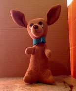 Scarce Vintage Dakin Made In Japan &quot;Dream Pets&quot; Cute Tan Puppy Dog Blue ... - $8.00