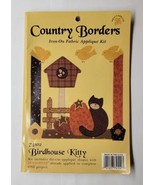 Country Borders Iron On Fabric Applique Kit #74102 Birdhouse Kitty - £7.77 GBP