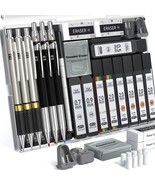 6 PCS Art Mechanical Pencils Set Metal Artist Drafting Pencil 0.2, 0.5 ,... - $22.12