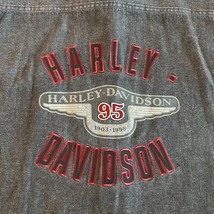 1998 Harley Davidson 95th Anniversary Button Down Long Sleeve Shirt Size... - $69.92