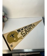 New Orleans Saints Vintage 1970&#39;s 1 Bar Helmet  Logo Fullsize NFL Pennan... - £27.54 GBP