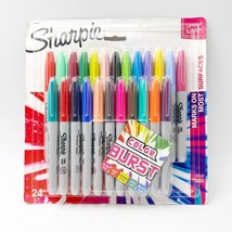 SHARPIE 24 Count Bold Fine Tip Color Burst Limited Edition Permanent Markers New - $19.99