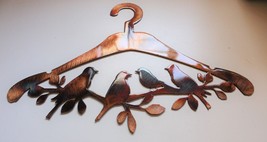Birds on a Hanger Metal Wall Art - Copper - 16&quot; x 10 1/2&quot; - £22.68 GBP