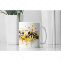 Dripping Bees Mug - a splash of color - $18.99