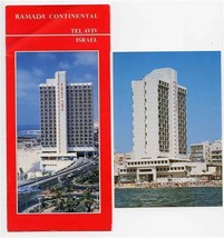 Ramada Continental Hotel Brochure and Postcard Tel Aviv Israel 1990&#39;s - £21.80 GBP