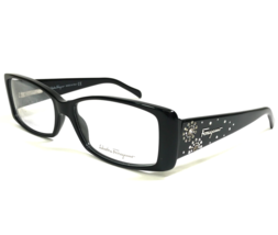 Salvatore Ferragamo Eyeglasses Frames 2639-B 101 Black Clear Crystals 54... - $69.29