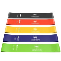 Resistance Bands Set For Men And Women, Pack Of 5 Different Levels Elastic Band  - £15.13 GBP