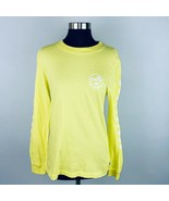 Vans Off The Wall T-Shirt Womens Yellow White Back Circle Logo Long Slee... - $17.99