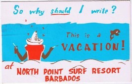 Barbados Caribbean Island Postcard North Point Surf Resort - £2.32 GBP