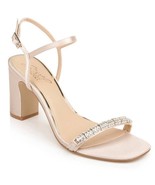 Jewel Badgley Mischka Charlee Satin Block Heel Pumps Size 8.5 - $94.37 CAD