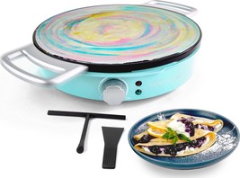Nostalgia 12-Inch Spinning Crepe Maker for Pancake Breakfast - £35.10 GBP