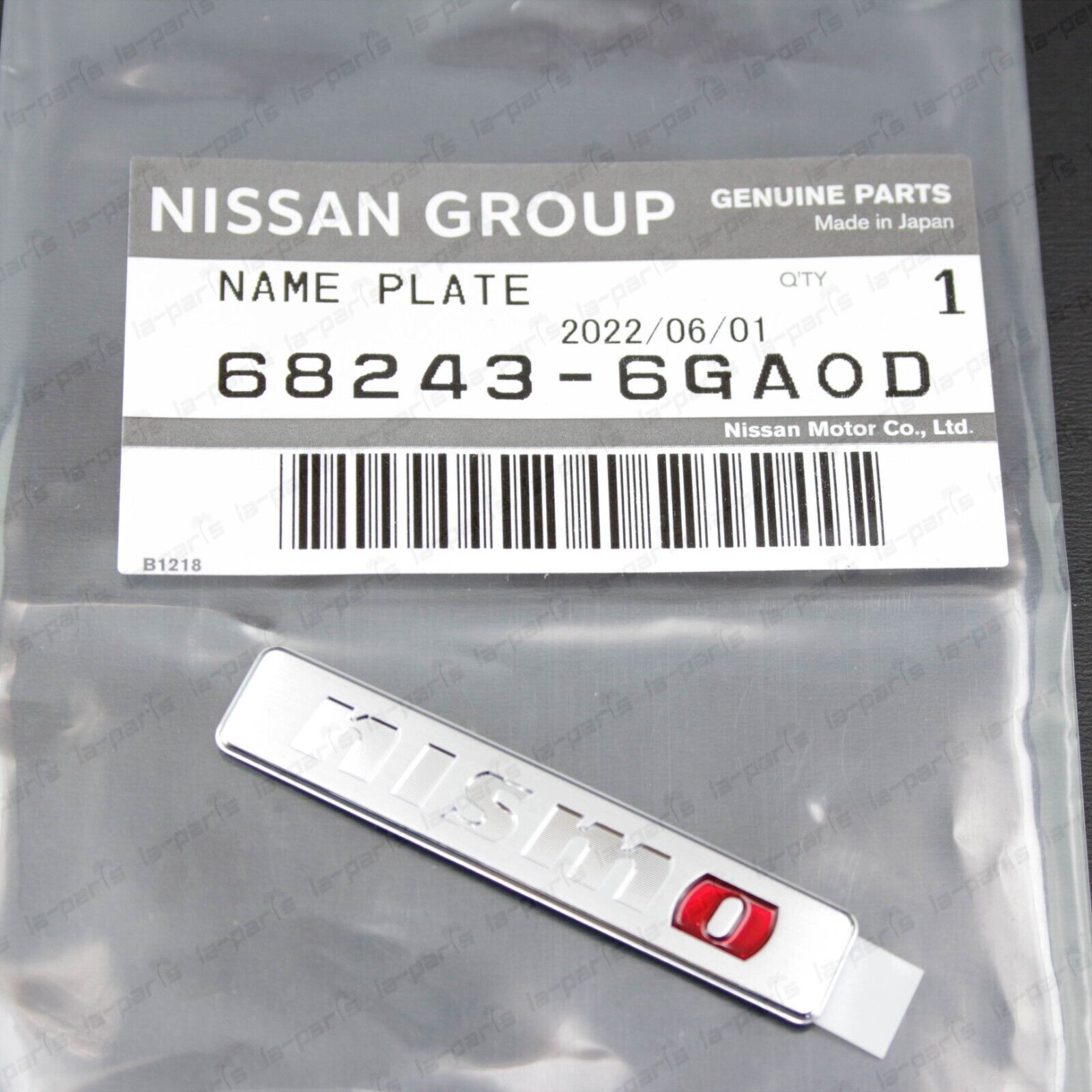 GENUINE NISSAN 2015-2022 370Z JDM NAME PLATE LOGO ORNAMENT NISMO 68243-6... - $29.70