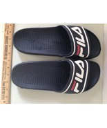 FILA Men's Sleek Slide Sandals 1SM00075-422 Navy/Red/White Size 11-13 - $17.82
