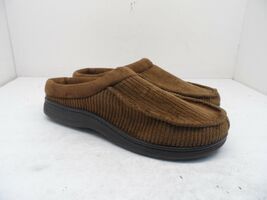 Dearfoams Men's Corduroy Slip On Slippers Brown Size 8M-9M - $37.99