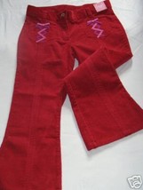 NWT Gymboree Peruvian Doll Red Cords Pants Sz 7 New  - £12.77 GBP