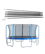 Round Trampoline Replacement Fiberglass Rods, Enclosure Net Fiber Glass Top Ring - $48.16 - $80.95