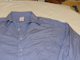Brooks Brothers Makers Shirt Mens long sleeve button shirt 16-5 cotton EUC @ - £20.33 GBP