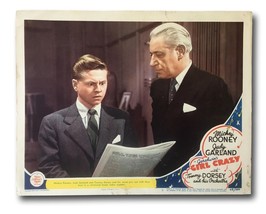 &quot;Girl Crazy&quot; Original 11x14 Authentic Lobby Card Photo 1943 Judy Garland Rooney - £77.86 GBP