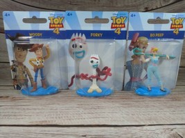 Toy Story 4 Disney Mini Figures Figurines Cake Toppers Woody Forky Bo pe... - $9.89