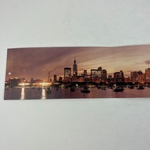 Chicago&#39;s Skyline Lights Of The City Panoramic Views Photo Postcard - £11.67 GBP